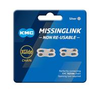 KMC xGlide Lot de 2 paires de maillons non réutilisables Argenté 9/10/11 vitesses