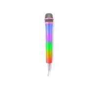 KMD55P Microphone Filaire Karaoké Rose avec Eclairage LED