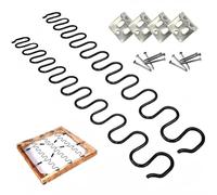 KMERCE 2pcs Ressorts de Rechange pour canapé, Kit de réparation de Ressorts de canapé, Sofa et Meuble de Rembourrage, Clips à Ressorts et Vis fourni, diamètre de Fils 4.0, Longueur de 75cm