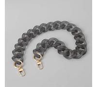 KMERCE Chaînes Sac à Main pour Femmes en Acrylique Gris, Bandoulière Large pour Sac à Main, Anse Sangle de Remplacement pour Sac, Largeur de 3.2cm, Longueur de 60cm