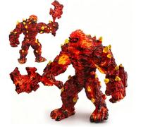 KMFASVX Bataille Démon de Lave Figure de Jeu Golem de Lave avec Arme Modèle Mythique Créature d'énergie Magique Figure d'action -Cadeaux d'anniversaire