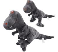 KMFASVX Dinosaure Peluche, 40cm Tyrannosaurus Animal en Peluche Jouets, Jolie Poupée de Dino en Peluches, Simulation Jouet en Peluches Dinosaure pour Enfants Birthday Party Cadeau - Gris 1PCS