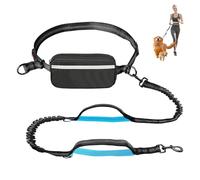 KMFYMPT Laisse Main Libre Chien avec Ceinture Réglable 68,5-120 cm, Laisse pour Chiens, Promenade, Dressage, Randonnée, Conception Anti-Traction avec Coutures Réfléchissantes
