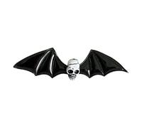 KMGDM 1 pince à cheveux punk chauve-souris pour Halloween, fête costumée, accessoire léger en cuir PU et barrettes en résine
