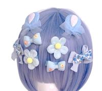 KMGDM Barrettes Décontractées Pince à Cheveux Fleur Doux Coloré Plat Clip Épingle À Cheveux Coloré Bowknot Tendance des années 2000 pour les bouquets