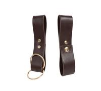 KMGDM Ceinture médiévale en cuir avec cordon de serrage - Bouteille de potion en liège - Accessoire de cosplay pour adulte, marron, Skirt Clip Size:6.5x11.50cm, T19
