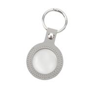 KMGDM Cerceau à code en cuir synthétique hypoallergénique respectueux de l'environnement pour jetons commémoratifs et porte-pièces de monnaie en cuir, gris, Medium