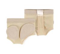 KMGDM Chaussures de danse à demi semelles - Paroles de ballet - Coussinets pour pieds - Chaussures de danse contemporaine pour femmes et filles, Couleur chair, X-Small