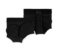 KMGDM Chaussures de danse à demi semelles - Paroles de ballet - Coussinets pour pieds - Chaussures de danse contemporaine pour femmes et filles, Noir , Small