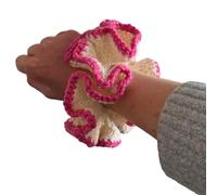 KMGDM Chouchous à cheveux au crochet épais à volants volants pour cheveux élégant avec corde à cheveux pour femme