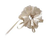 KMGDM Chouchous en dentelle pour femmes et filles, surdimensionnés, support de queue de cheval, confortable pour un usage quotidien