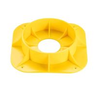 KMGDM Coussin de quai de roue de remorque pendant l'installation du | Base carrée en polymère moulé, moyeu central surélevé, détails supérieurs côtelés, accessoire monobloc