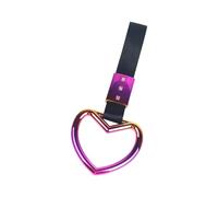 KMGDM Décoration de voiture en forme de cœur scintillant avec plan de fleurs noires Substance ABS pour décoration intérieure et extérieure de véhicule tendance