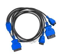 KMGDM FCA Câble adaptateur de diagnostic de véhicule, faisceau 12 + 8 avec portée de 250 cm pour l'installation du lecteur de code, l'accès à la cabine et les travaux d'entretien