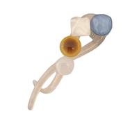 KMGDM Korean Styles Pince à cheveux vintage Imprimé léopard Nœud Épingle à cheveux Prise en main sûre pour femmes filles Accessoires de cheveux élégants