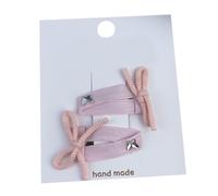 KMGDM Lot de 2 barrettes à cheveux en forme de petit nœud pour enfant, fille, printemps, camping, photographie, barrettes à cheveux, pince à cheveux
