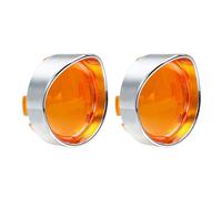 KMGDM Lot de 2 housses de phare de moto en ABS résistant aux intempéries - Ajustement direct - Convient pour les clignotants XL883 XL1200 X48
