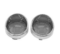 KMGDM Lot de 2 housses de phare de moto en ABS résistant aux intempéries - Ajustement direct - Convient pour les clignotants XL883 XL1200 X48