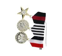 KMGDM Lot de 3 broches militaires en métal durable pour vestes de soldat, costumes et uniformes