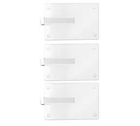 KMGDM Lot de 3 pare-soleil de voiture universels en acrylique pour fixation sécurisée, 7,6 cm
