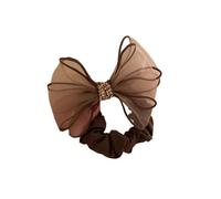 KMGDM Nœud en maille avec strass - Accessoire de cheveux élastique pratique pour femmes et filles - Pour fête sportive - Chouchou pour cheveux