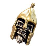 KMGDM Perles rétro en forme de tête de mort pour tressage de corde et bijoux culturels, 2.28cm, Laiton, Pas de gemme