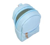 KMGDM Petit porte-monnaie, porte-clés, pochette de rangement légère et portable pour écouteurs, pièces de monnaie et clés, support pour écouteurs, bleu, 7x4.5x10cm, Conforme à l'image