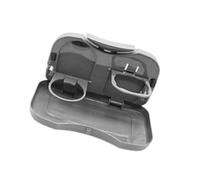 KMGDM Plateau multifonctionnel pour siège de véhicule - Plateau de table pour nourriture, boissons, ordinateurs portables, téléphones et repose-tête de voiture - Table pliable