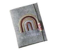 KMGDM Pochette pour certificat de maternité allemand - En feutre épais - Pour carte d'hôpital, Gris Type 3, 14x20cm, Conforme à l'image
