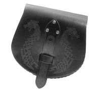 KMGDM Pochettes médiévales en cuir pour ceinture Renaissances Accessoires de costume LARP Sac banane Fannys Pack Fannys en cuir PU Porte-monnaie Cadeaux