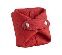 KMGDM Porte-monnaie élégant avec fermeture à boucle, organiseur compact en polyuréthane, porte-cartes, clés organisées pour les voyages essentiels, Re., 9x4x9cm