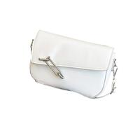 KMGDM Sac à bandoulière moderne pour passager, stratégie fine, sangle modifiable, imperméable, en polyuréthane, sac à bandoulière pour le travail, les voyages, blanc