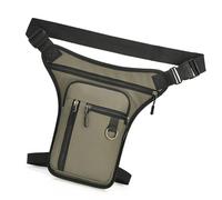 KMGDM Sac à bandoulière multifonction en nylon avec sangle réglable, grande capacité, sac de ceinture latérale pour sports de plein air, voyage, doré, 2x18x31cm