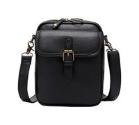 KMGDM Sac à bandoulière vintage avec sangle réglable et fentes pour cartes, portefeuille en cuir PU, sac à main pour téléphone, sac à main pour femme, essentiel de voyage, Noir , 15x6.5x20.5cm