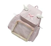 KMGDM Sac à dos moderne transparent à pois - Grande capacité - Design organisationnel - Sangle réglable pour un usage quotidien - Sac à dos transparent, b