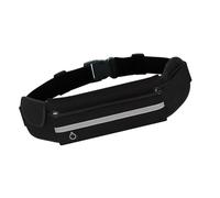 KMGDM Sac banane avec support pour téléphone portable, sac de course à pied, sac de sport, sac de taille pour jogging, cyclisme, sport, fitness, Noir , 10x20x10cm