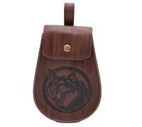 KMGDM Sac banane en cuir de pirate médiéval de la Renaissances pour Halloween, sac banane, accessoires de costume vikinges pour cosplay, Voir image, 4x12x17cm, T2