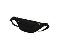 KMGDM Sac banane matelassé élégant avec sangle réglable, grande capacité, pour voyage en plein air, Noir , 31x9x16cm, Conforme à l'image