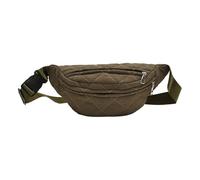KMGDM Sac banane matelassé élégant avec sangle réglable, grande capacité, pour voyage en plein air, Vert, 31x9x16cm, Conforme à l'image