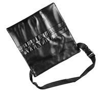 KMGDM Sac de rangement réglable avec sangle de ceinture et 22 poches en cuir PU pour maquilleurs professionnels, Noir , 25*26cm