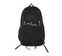 KMGDM Sac d'école spacieux à compartiments multiples pour les jeunes, étanche, ergonomique, aide dorsale, fin, utilisation quotidienne, sac d'école en polyamide contre les déchirures permanentes, Noir
