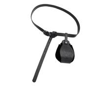 KMGDM Style médiéval réglable en cuir PU pour cosplay, accessoires de costume et fêtes à thème, Noir , 2.5x168cm/6.5x23.5cm, CST074BK