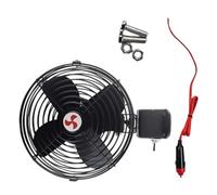 KMGDM Ventilateur de refroidissement en métal robuste à faible bruit 12 V 24 V 12 V 24 V Fonctionnement silencieux pour camions, bateaux, systèmes de ventilation de véhicule