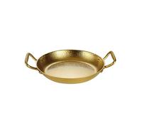 kmgfsd Poêle à Paella espagnole à Finition martelée avec Double poignée, ustensiles de Cuisine en Acier Inoxydable pour la préparation du Riz Fruits de mer