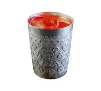 kmgfsd Styles de tasses en alliage d ' étain gravé de qualité Stable, gobelets à boissons portables de moscou pour ustensiles de ruraux à la menthe, capacité traditionnelle