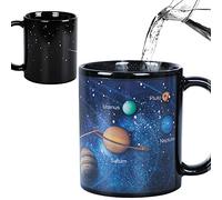 Kmiles Mug en céramique changeant de couleur avec système solaire 350 ml