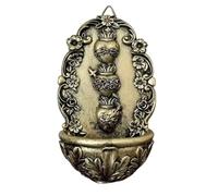 KMIMO Fonte d'eau Sainte pour la Maison Résine Sacré Cœur Holder d'eau Sainte pour Mur accroché Décor catholique Fonte d'eau Sainte pour Mur, autel