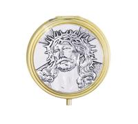 KMIMO Pyx pour la communion hôte catholique, boîte de souvenir de baptême, cadeaux uniques de la première communion, épine Jésus prière boîte de rosaire