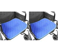 KMINA Alèse Fauteuil Adulte (40x50 cm, x1 Unité), Coussin Absorbant Lavable, Incontinence Chaise Réutilisable, Protection Siège Bleu - Fabriqué en Europe (Lot de 2)