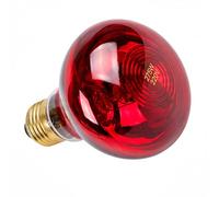 KMINA Ampoule Infrarouge 275W pour Lampe Chauffante, Culot E27, Rouge Rubis, 220 à 240V, Verre et Aluminium, Remplacement